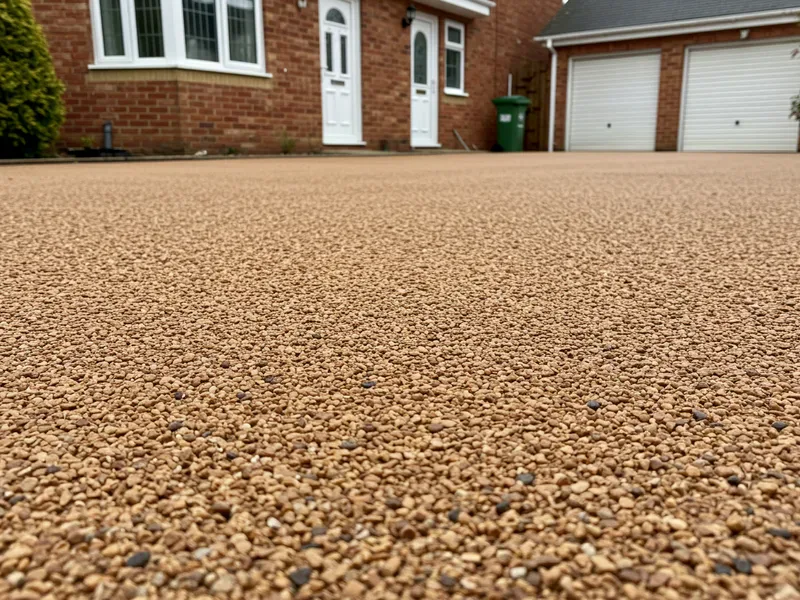 Professional resin driveway recoating